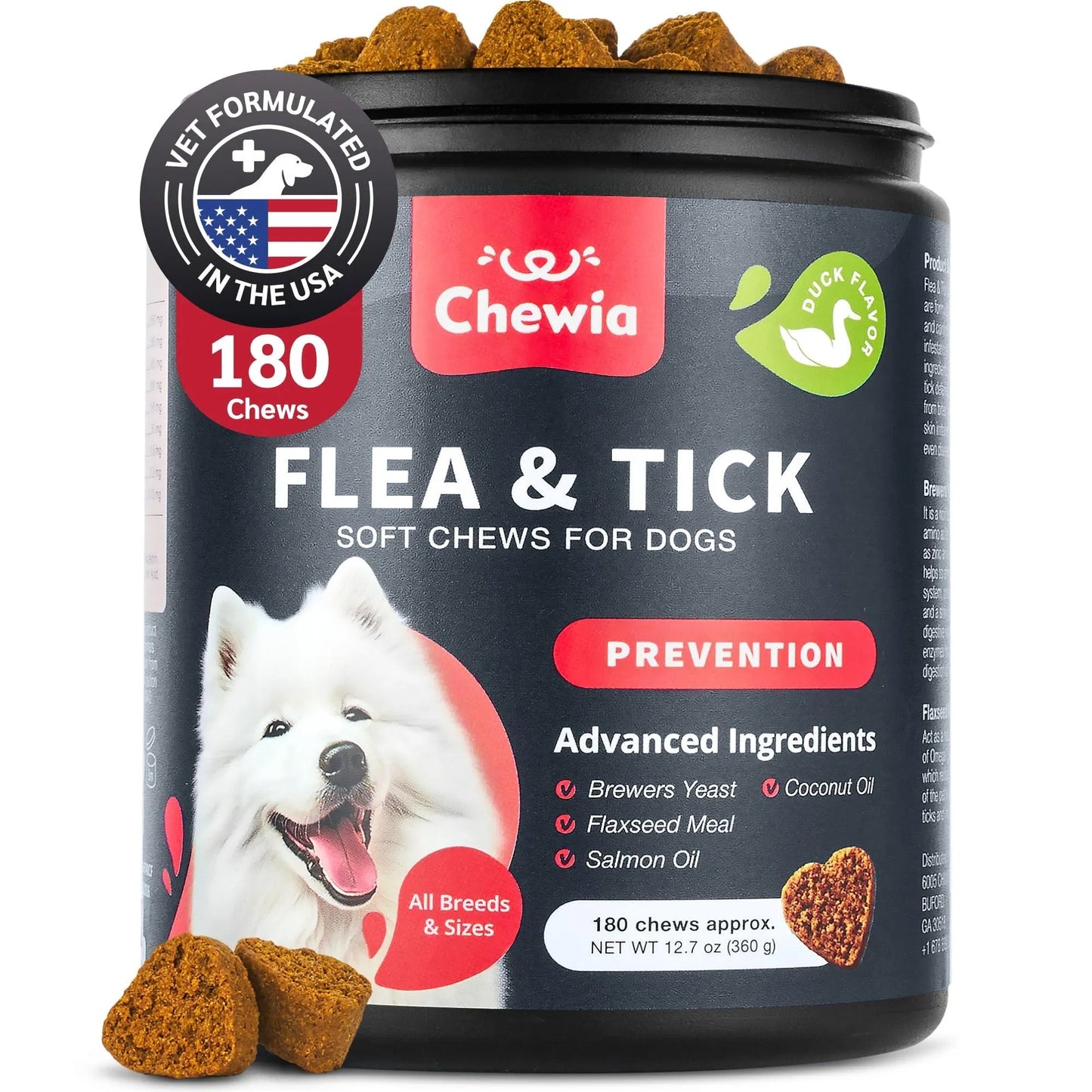 Flea & Tick Prevention with Immune Support Soft Treats - Pawsitive Cuddles
