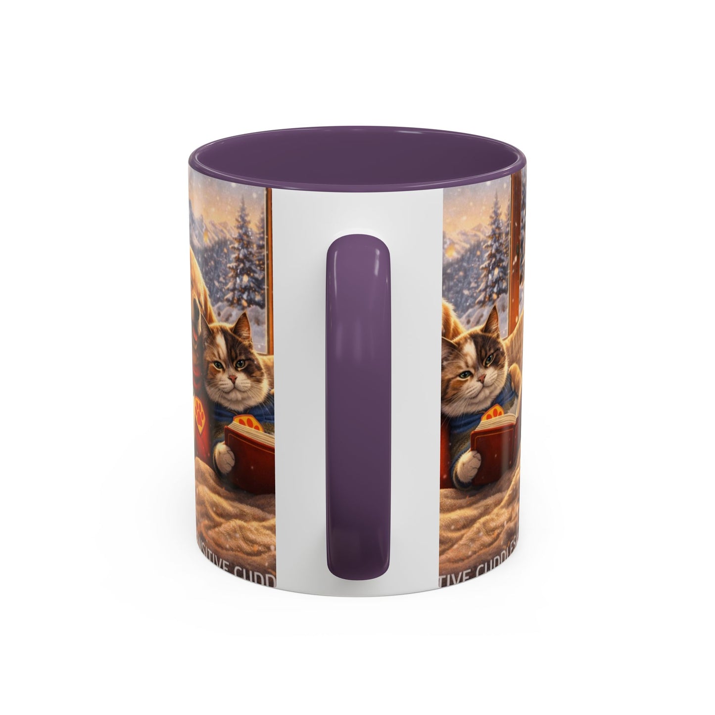 Cozy Winter Pets Coffee Mug — Dog & Cat Hot Cocoa Scenic 11/15oz