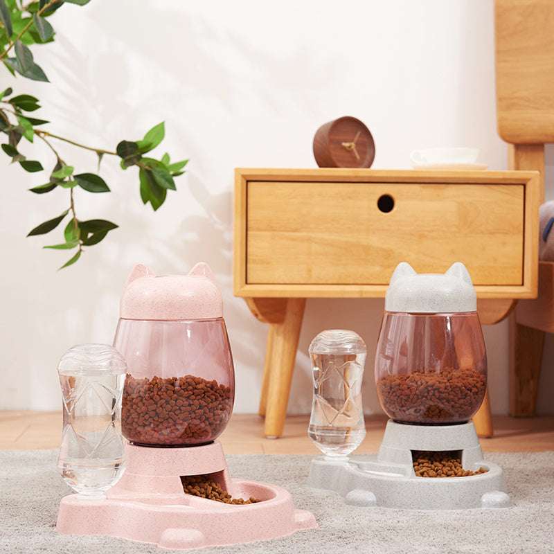 2-in-1 Automatic Pet Feeder and Water Fountain - Pawsitive Cuddles