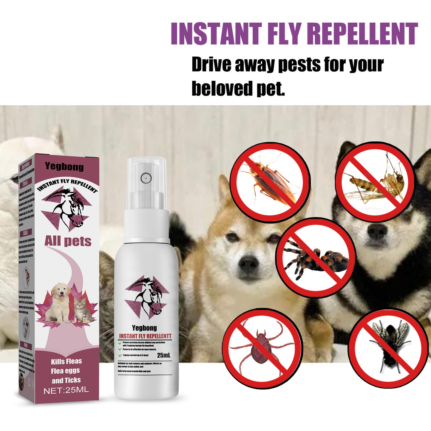 Pet Insect Repellent & Anti-Itching Spray - Pawsitive Cuddles