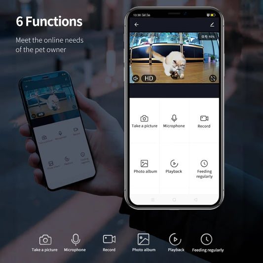 Smart Automatic Pet Feeder with HD Camera - Pawsitive Cuddles