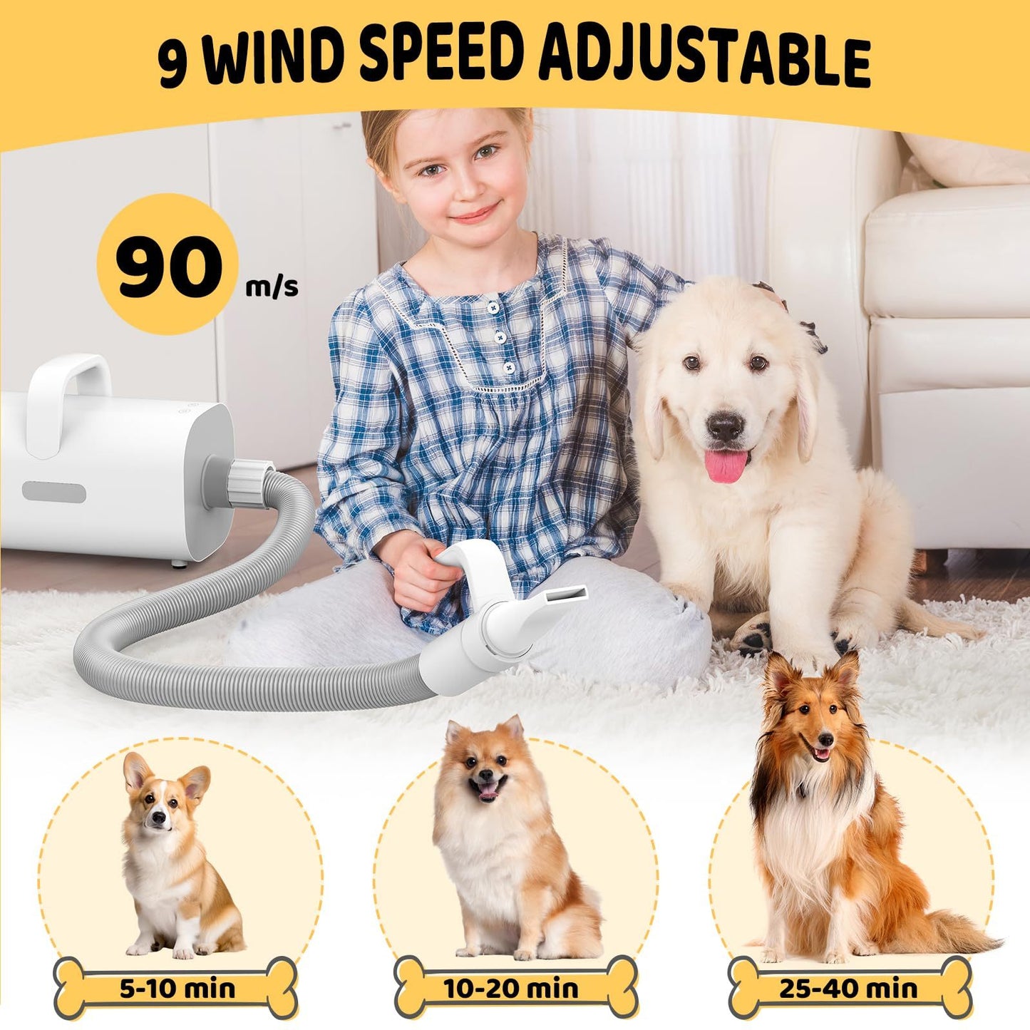 4-in-1 Smart Pet Hair Dryer - Pawsitive Cuddles
