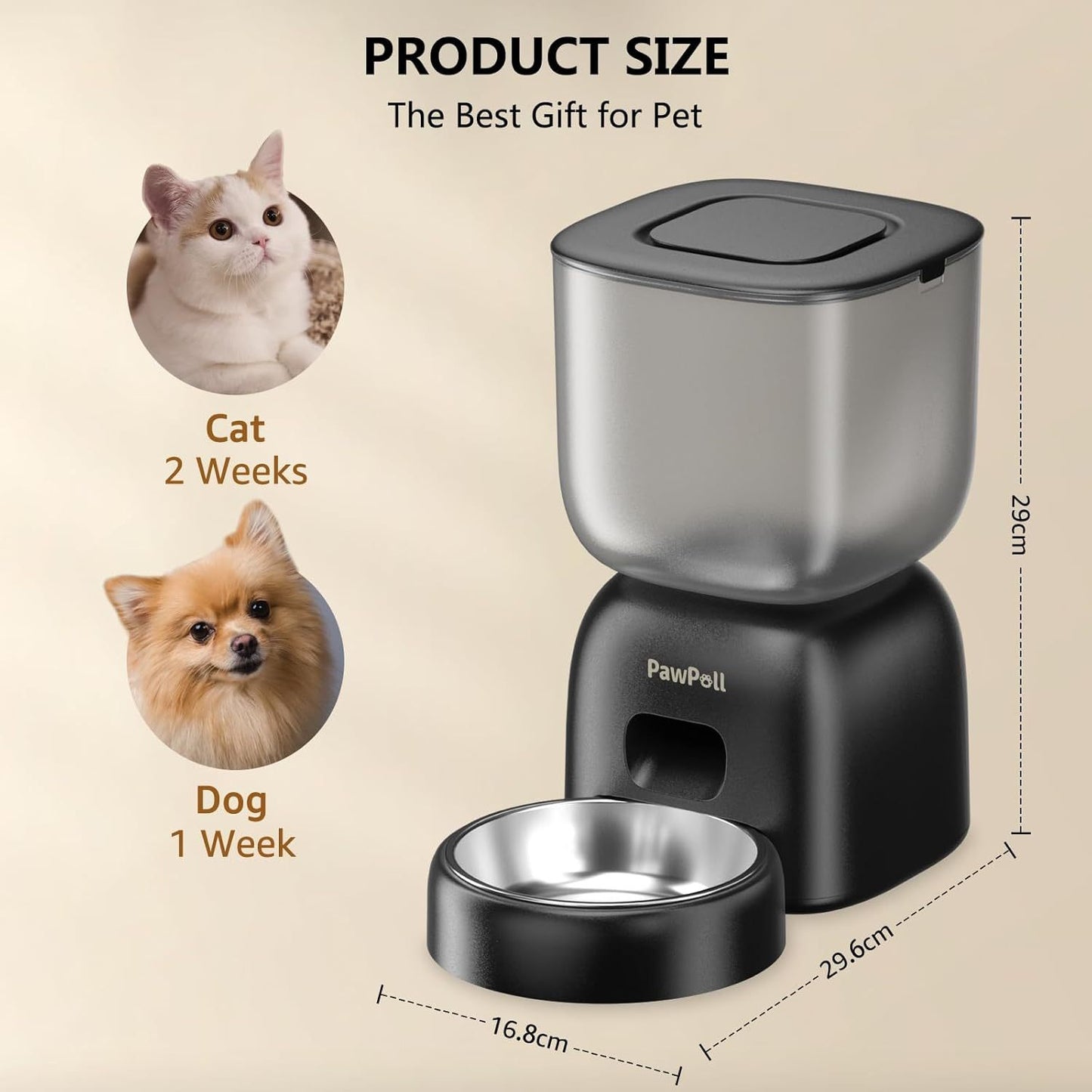 Automatic Feeder & Water Dispenser with Voice - Pawsitive Cuddles