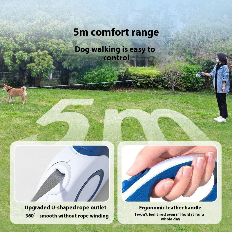 Automatic Retractable Dog Leash for Medium & Large Dogs - Pawsitive Cuddles