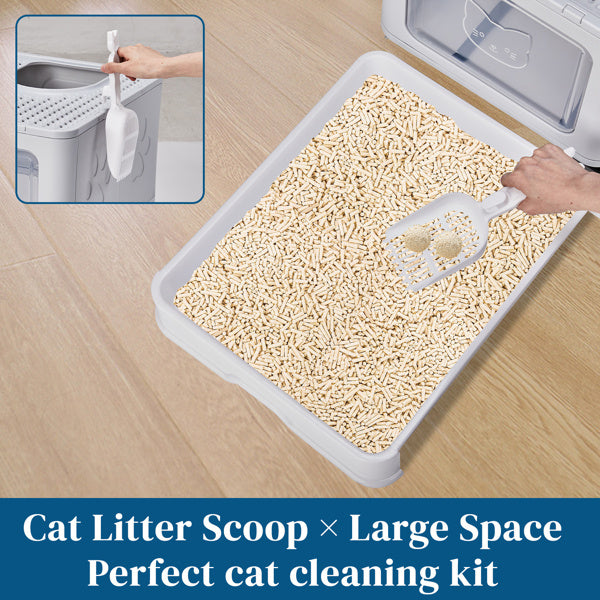 Modern Grey Cat Litter Box - Pawsitive Cuddles