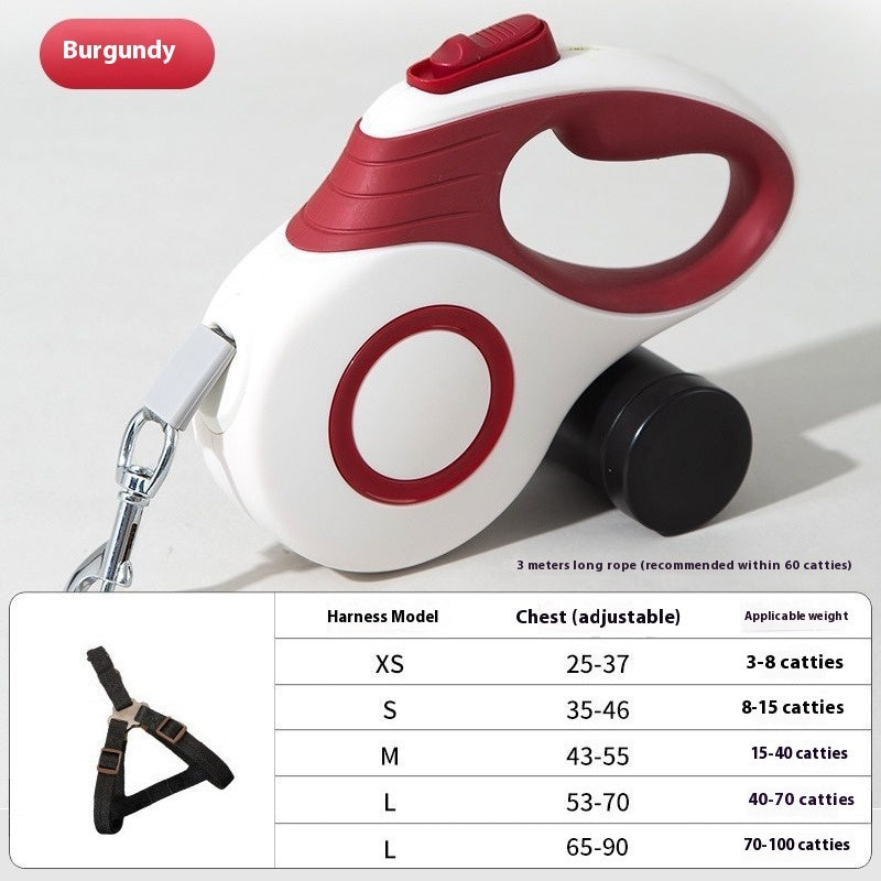 Automatic Retractable Dog Leash for Medium & Large Dogs - Pawsitive Cuddles