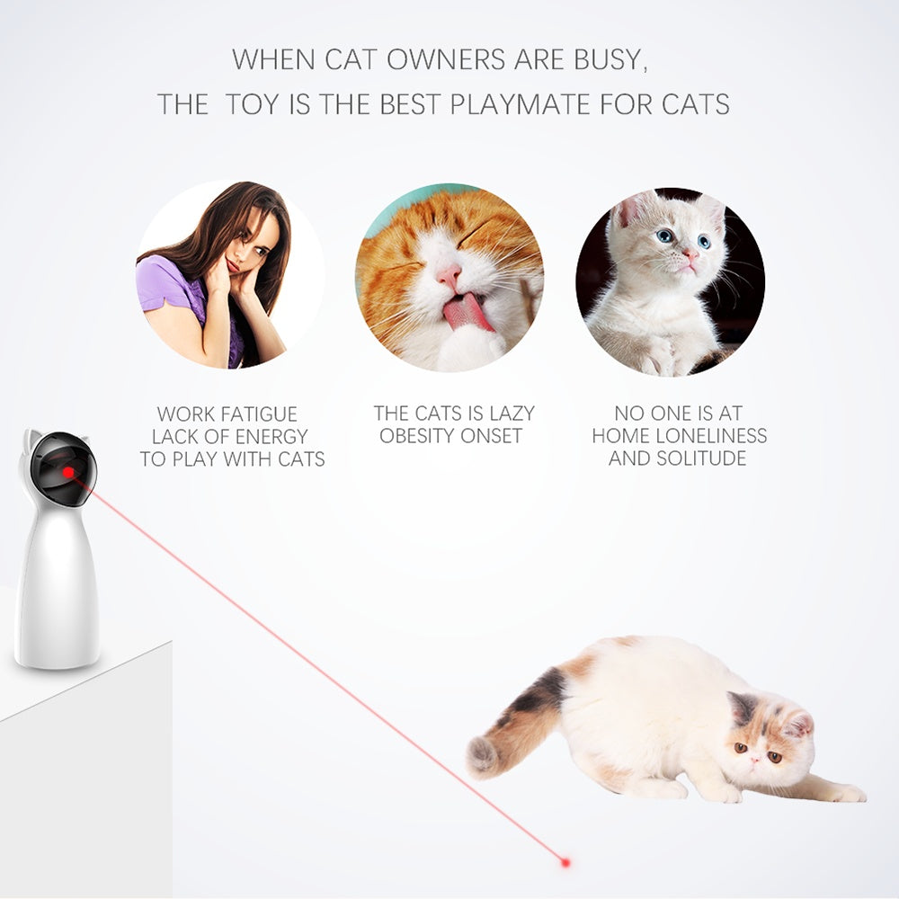 Smart LED Laser Cat Toy - Pawsitive Cuddles