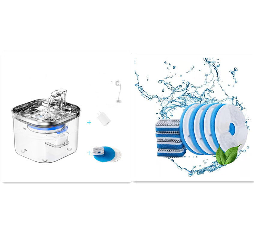Stainless Steel Automatic Pet Water Fountain - Pawsitive Cuddles