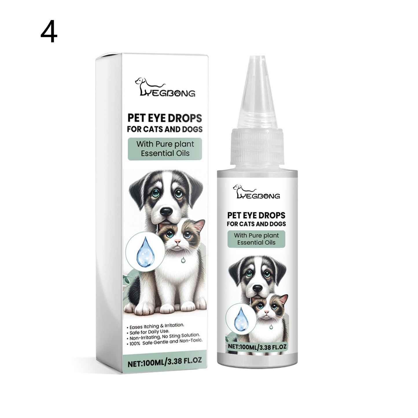 Gentle Eye Care Drops for Dogs & Cats - Pawsitive Cuddles