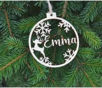 Personalized Christmas Snowflake Bauble - Pawsitive Cuddles