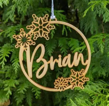 Personalized Christmas Snowflake Bauble - Pawsitive Cuddles