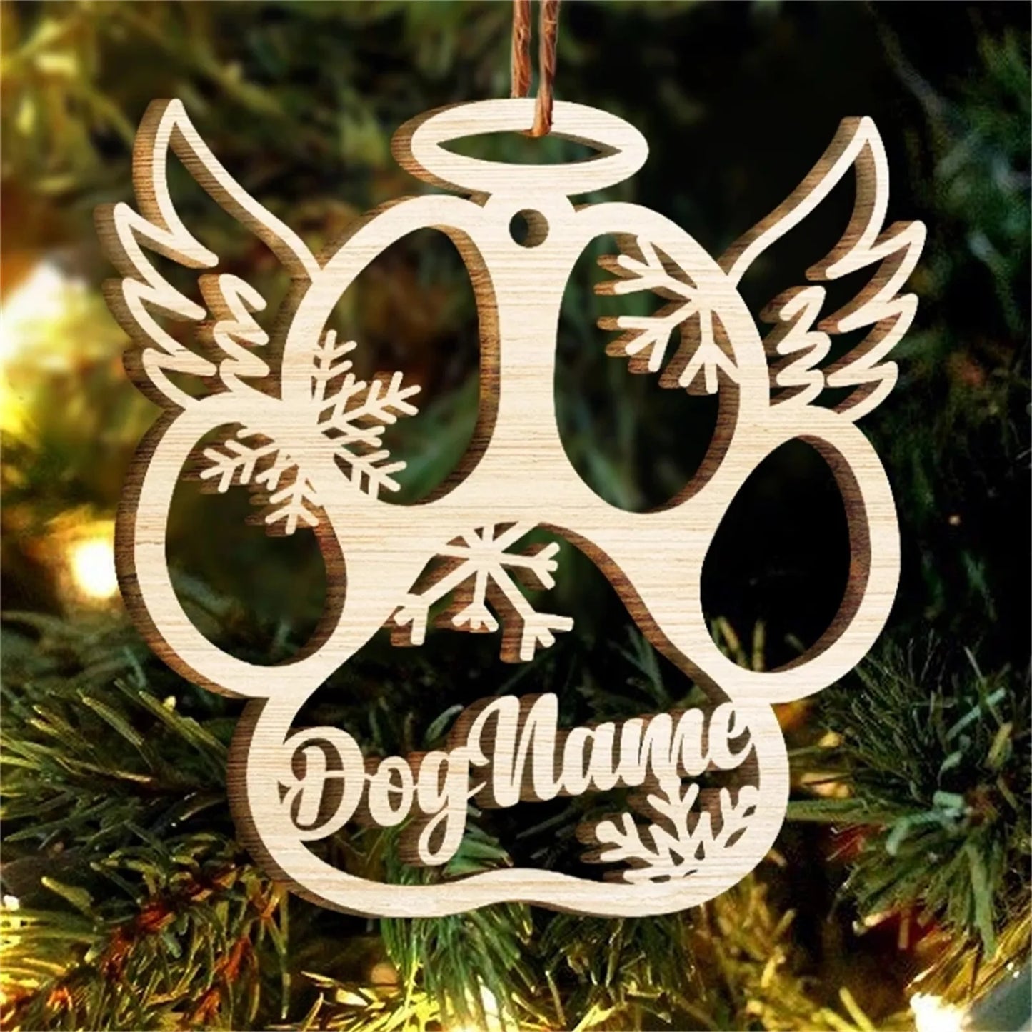 Personalized Christmas Snowflake Bauble - Pawsitive Cuddles