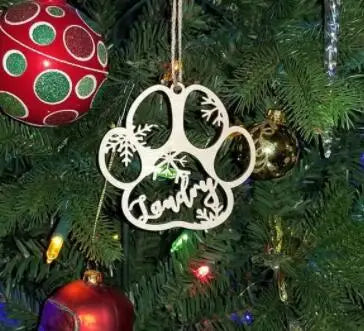 Personalized Christmas Snowflake Bauble - Pawsitive Cuddles