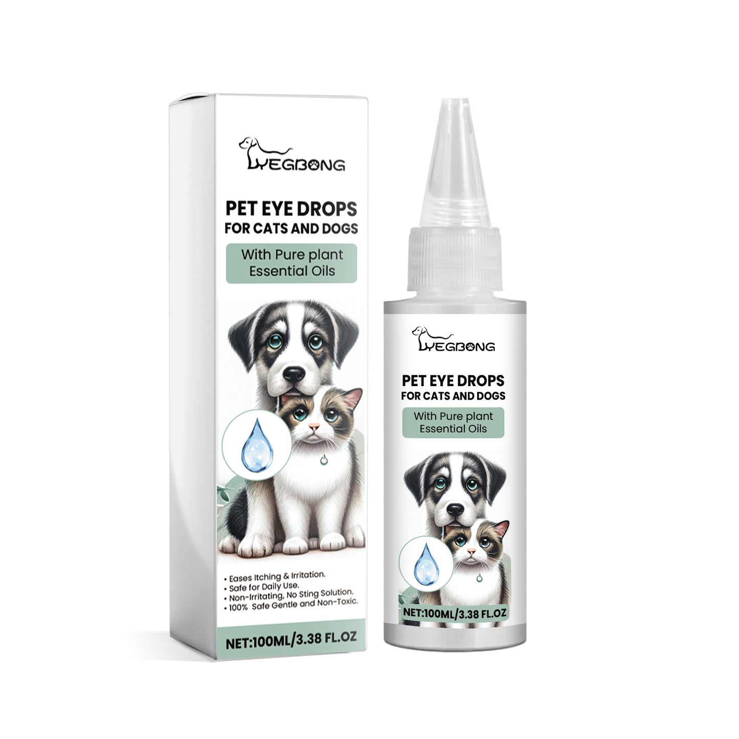 Gentle Eye Care Drops for Dogs & Cats - Pawsitive Cuddles