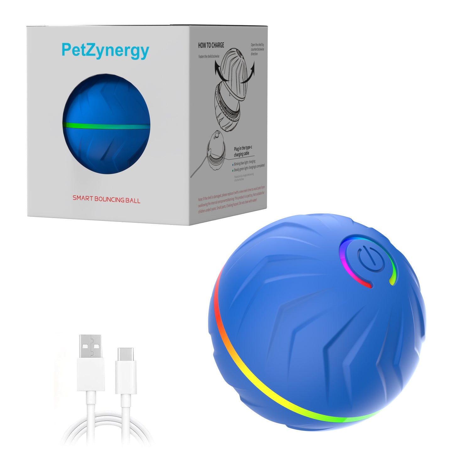 Interactive Motion-Activated Ball Pet Toy - Pawsitive Cuddles