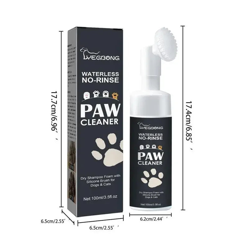 100ml Waterless Paw Cleaner Foam - Pawsitive Cuddles
