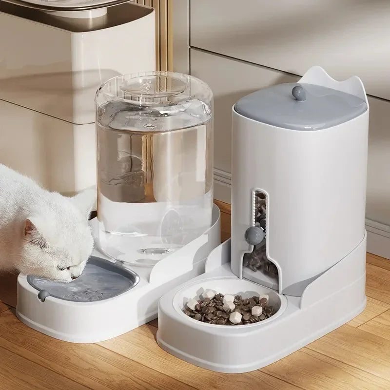 Gravity Food Feeder and Water Fountain - Pawsitive Cuddles