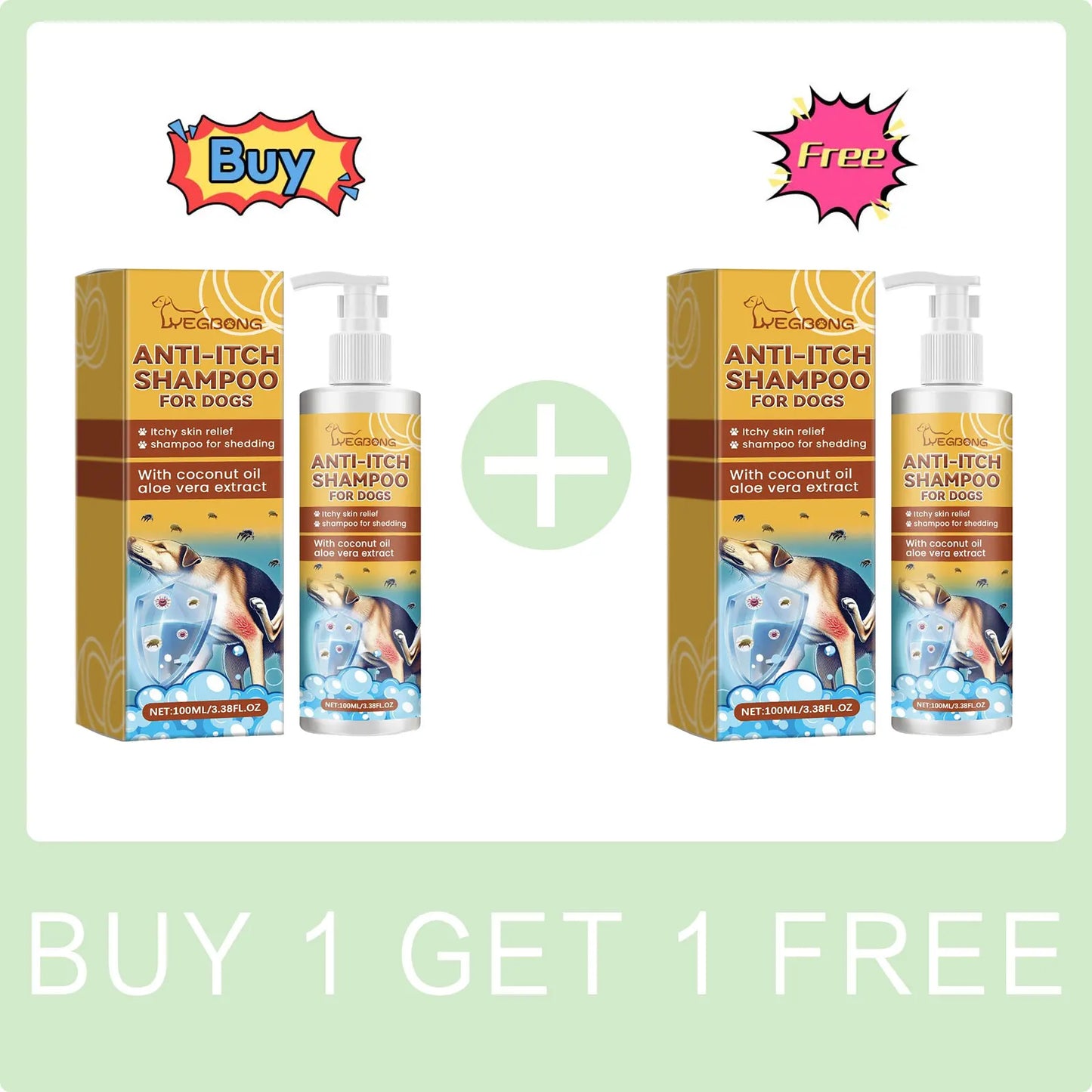 Dog Shampoo Conditioner Moisturizing for Sensitive Skin - Pawsitive Cuddles