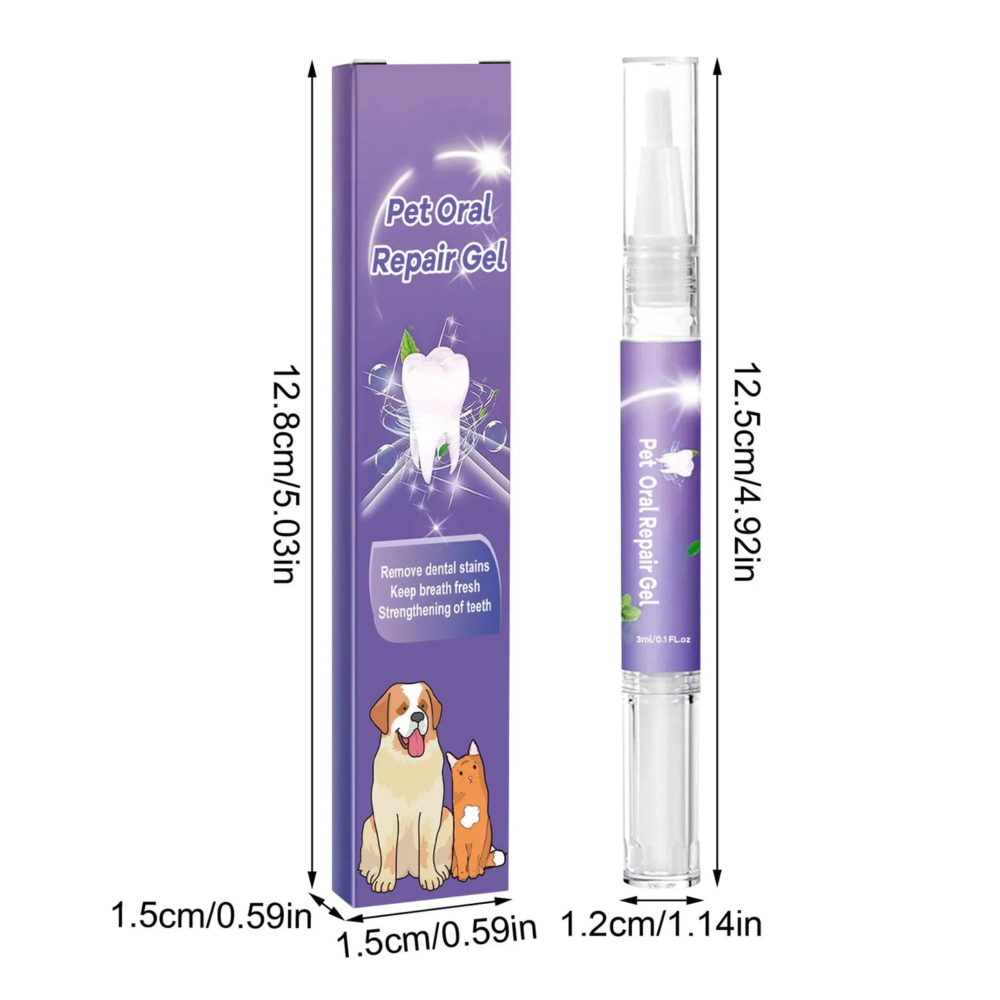 3ml Pet Oral Gel – Teeth Cleaning for Dogs & Cats - Pawsitive Cuddles
