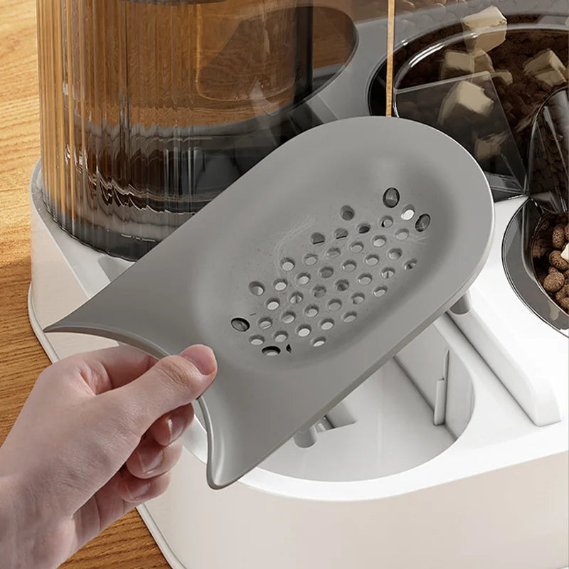 2-in-1 Automatic Pet Feeder & Water Dispenser – Large Capacity - Pawsitive Cuddles