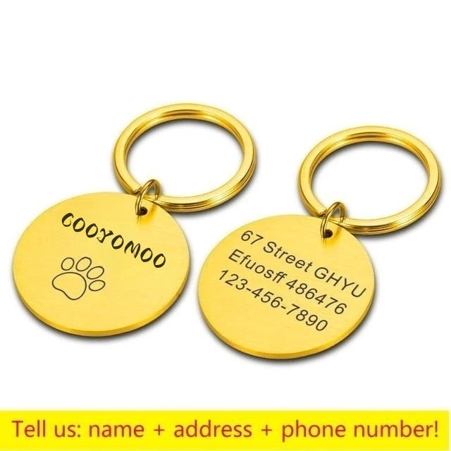 Personalized Paw Print Medal with Name - Pawsitive Cuddles