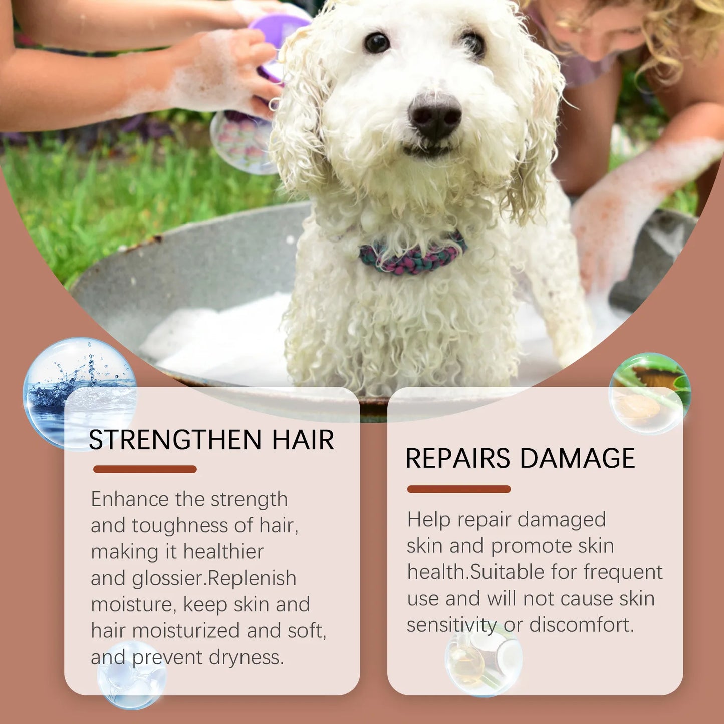 Dog Shampoo Conditioner Moisturizing for Sensitive Skin - Pawsitive Cuddles