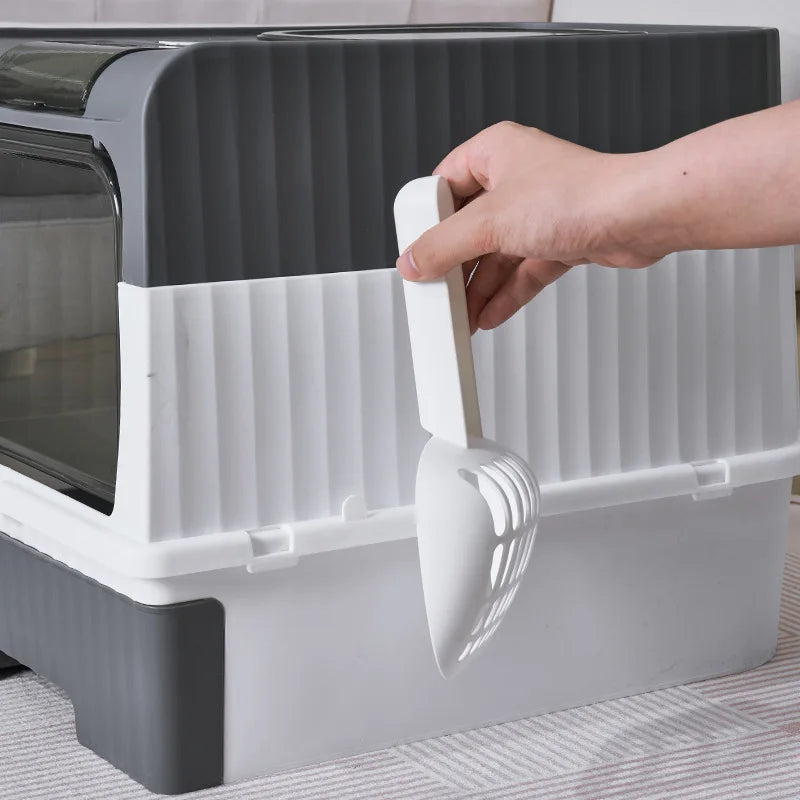 Fully Enclosed Litter Box with UV Sterilization & Deodorization - Pawsitive Cuddles