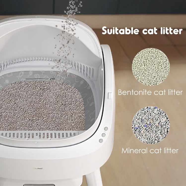 Large Capacity Easy to Clean Efficient Self-cleaning Cat Litter Box - Pawsitive Cuddles