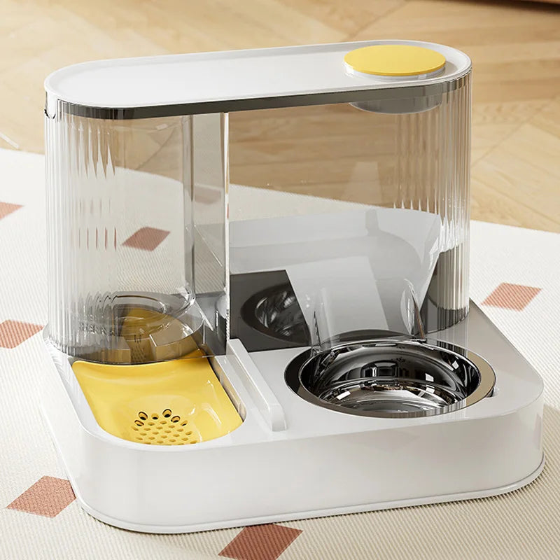 2-in-1 Automatic Pet Feeder & Water Dispenser – Large Capacity - Pawsitive Cuddles
