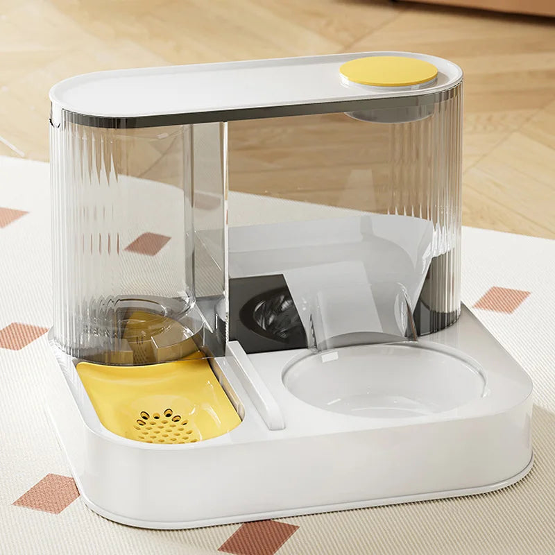 2-in-1 Automatic Pet Feeder & Water Dispenser – Large Capacity - Pawsitive Cuddles