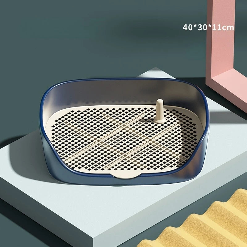 Plastic Dog Potty Tray with Pillar & Training Mat - Pawsitive Cuddles