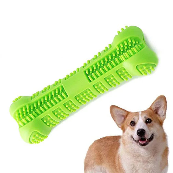 360° Soft Rubber Dog Toothbrush Toy - Pawsitive Cuddles