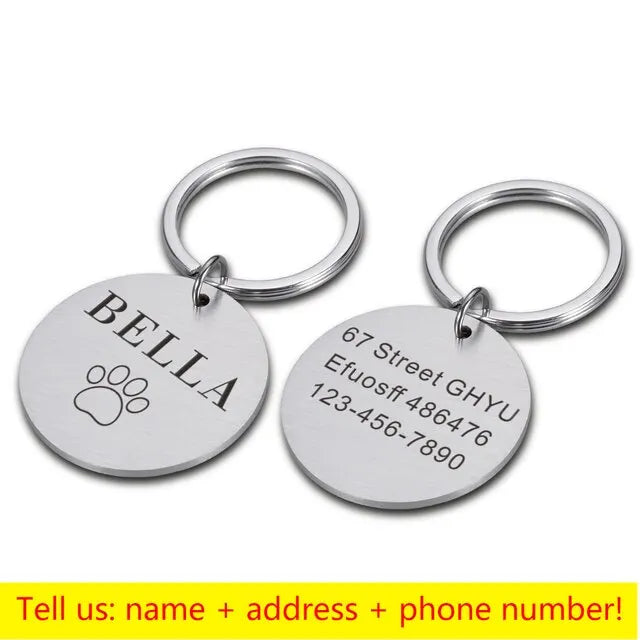 Personalized Paw Print Medal with Name - Pawsitive Cuddles