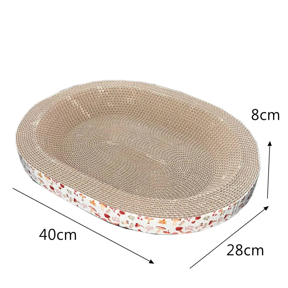 Oval Cat Scratching Nest - Pawsitive Cuddles