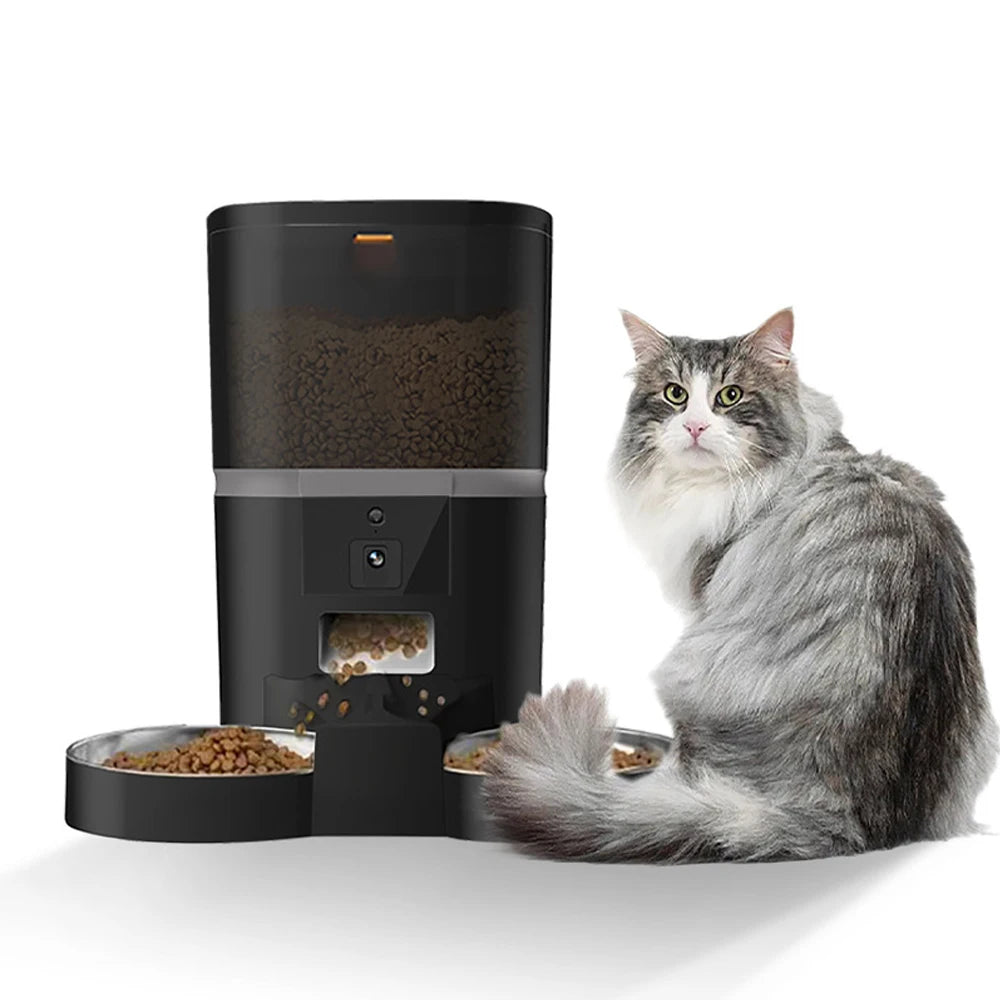 Smart Pet Feeder – App Control, Camera, Auto Dispenser - Pawsitive Cuddles