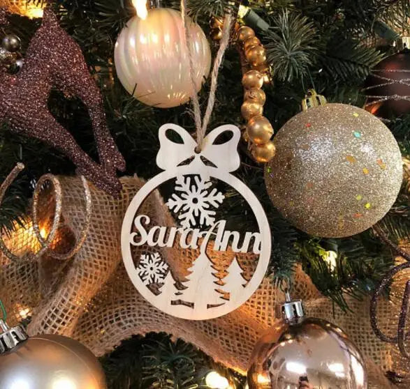 Personalized Christmas Snowflake Bauble - Pawsitive Cuddles