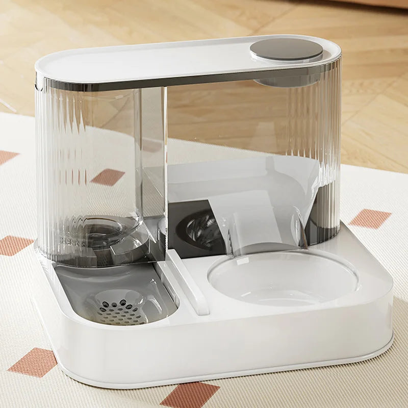 2-in-1 Automatic Pet Feeder & Water Dispenser – Large Capacity - Pawsitive Cuddles