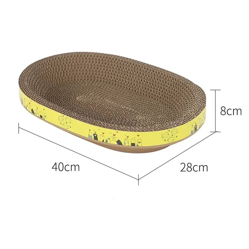 Oval Cat Scratching Nest - Pawsitive Cuddles