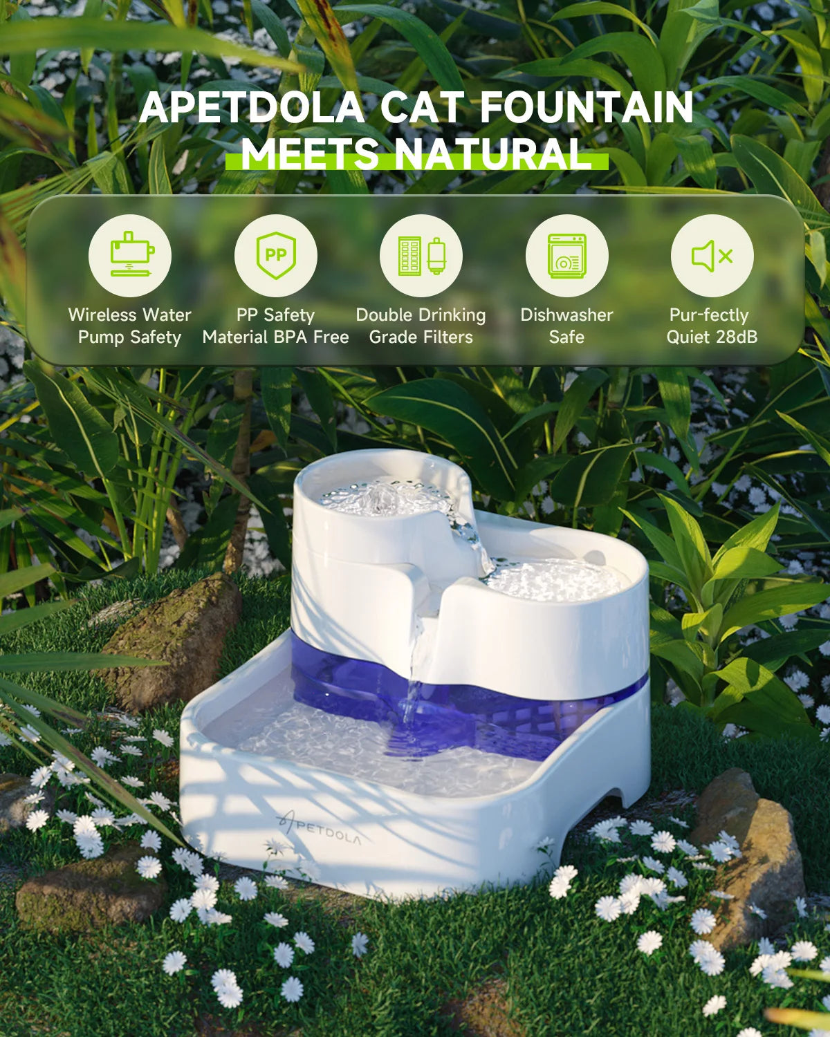 Wireless Pump Pet Water Dispenser - Pawsitive Cuddles