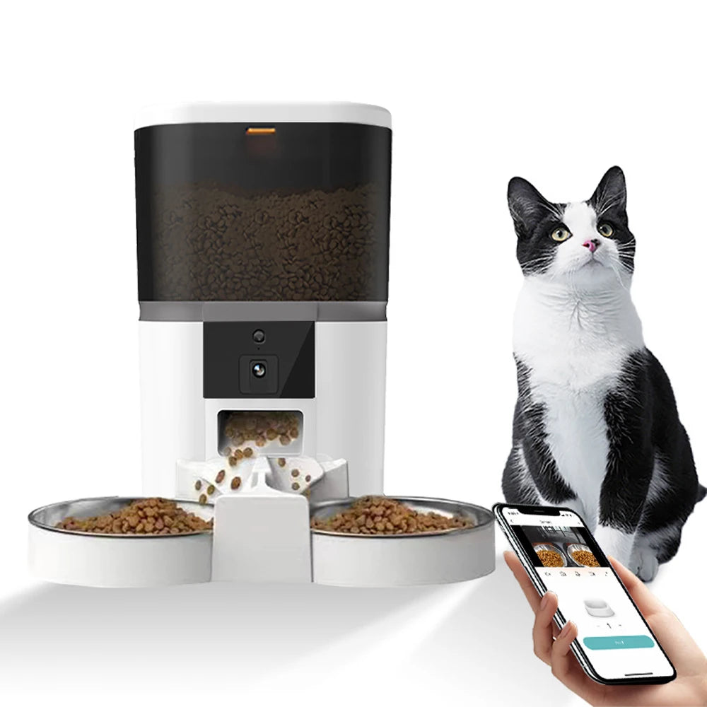 Smart Pet Feeder – App Control, Camera, Auto Dispenser - Pawsitive Cuddles