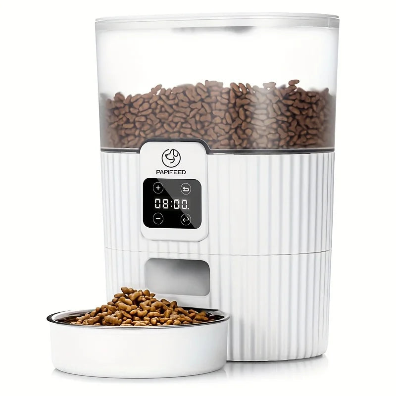 Cat / dog feeding machine with wifi remote smart food dispenser - Pawsitive Cuddles