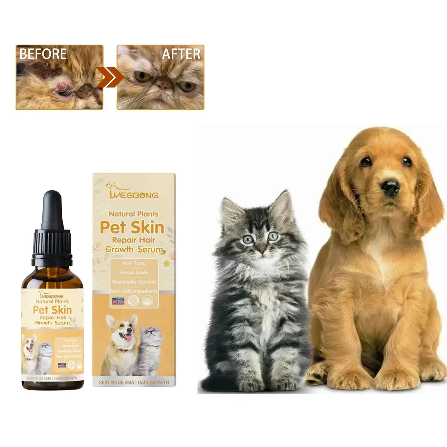 Pet Hair Regrowth & Skin Repair Essence - Pawsitive Cuddles