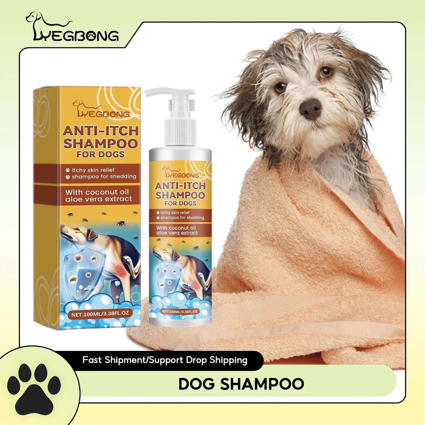 Dog Shampoo Conditioner Moisturizing for Sensitive Skin - Pawsitive Cuddles