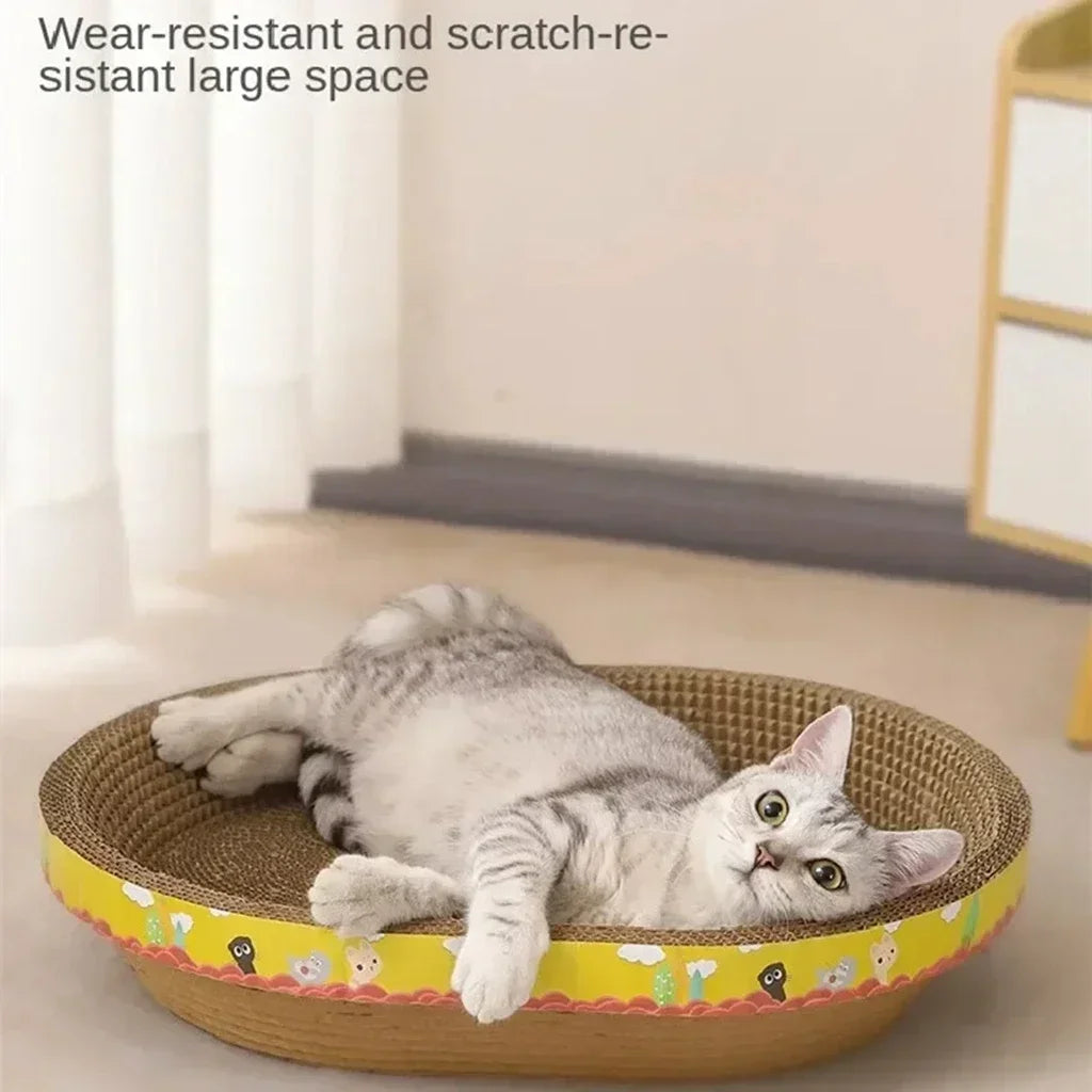 Oval Cat Scratching Nest - Pawsitive Cuddles