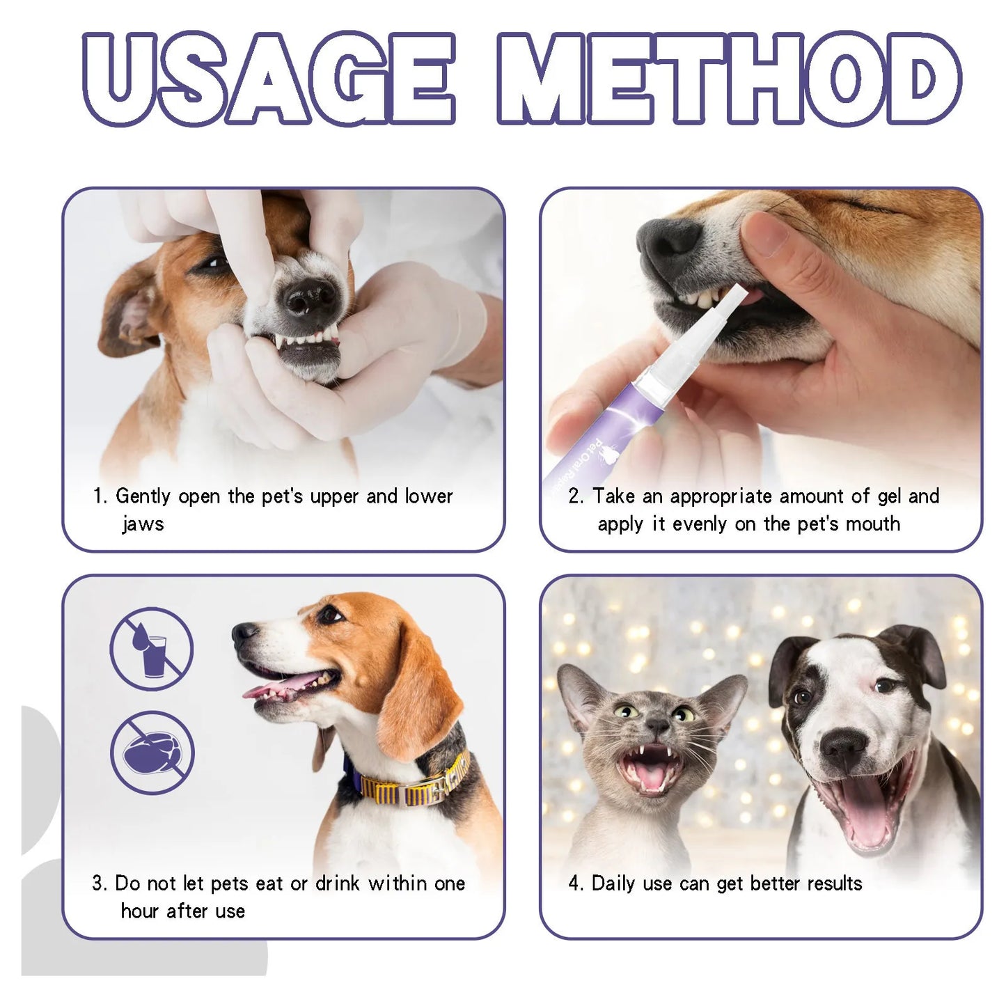 3ml Pet Oral Gel – Teeth Cleaning for Dogs & Cats - Pawsitive Cuddles