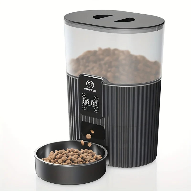Cat / dog feeding machine with wifi remote smart food dispenser - Pawsitive Cuddles