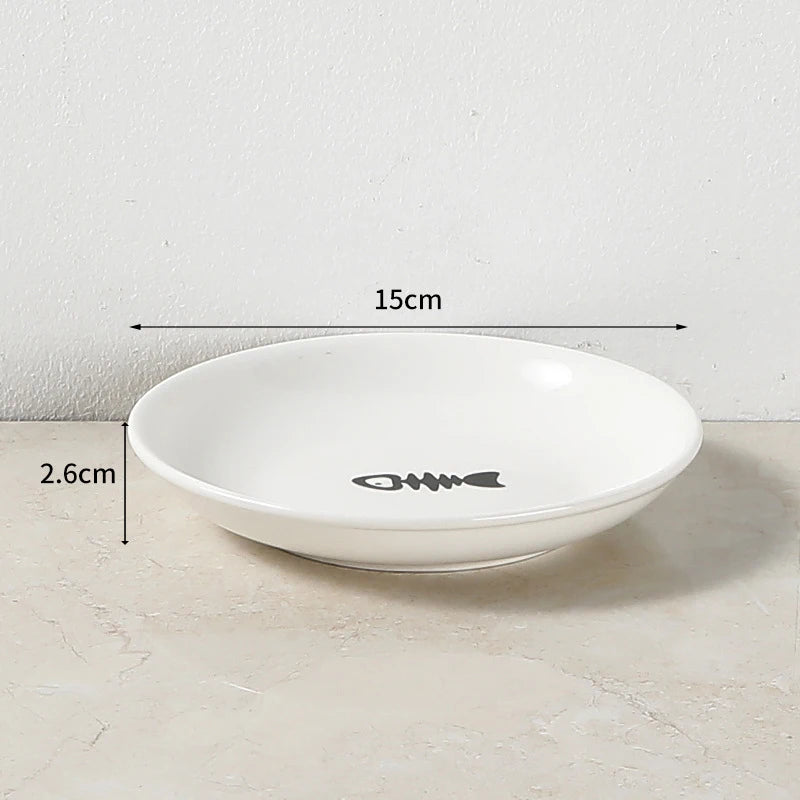 1 Set Pet Feeder Ceramic Bowl - Pawsitive Cuddles