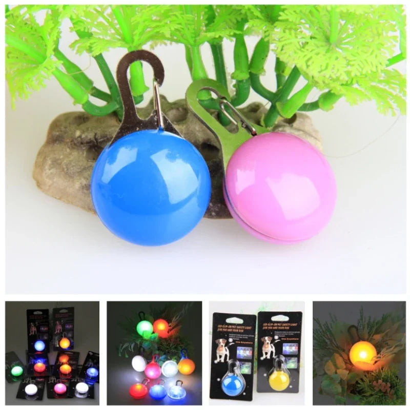 Led Dog Collar Pendant Dog Cat Collar Pet Leads Glow Accessories Bright Necklace Luminous Collar Night Safety Decoration - Click Mart