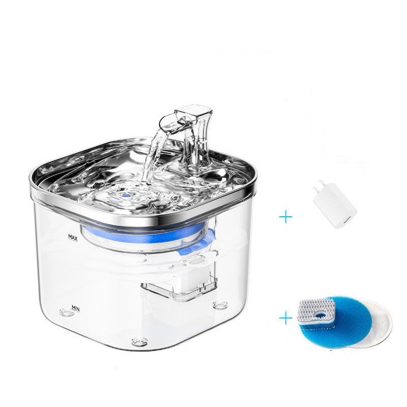 Stainless Steel Automatic Pet Water Fountain - Pawsitive Cuddles