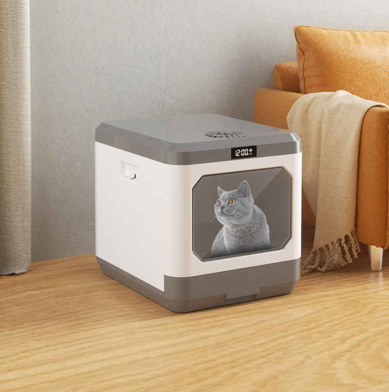 Auto Fully Enclosed Cat Litter Box - Pawsitive Cuddles